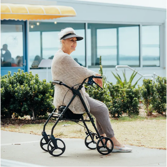 Aspire Flex Adjustable Seat Walker - WAF709660CH - 4MOBILITY WA
