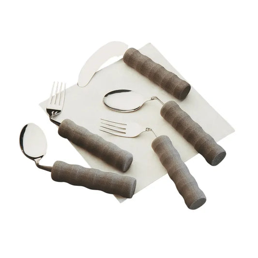 Homecraft Lightweight Foam Handled Angled Cutlery - PAT-AA555SET - 4MOBILITY WA