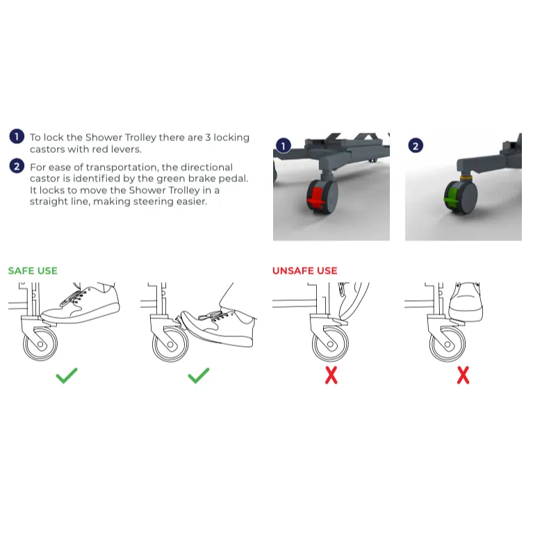 Aspire Electric Shower Trolley - BTS148112 - 4MOBILITY WA