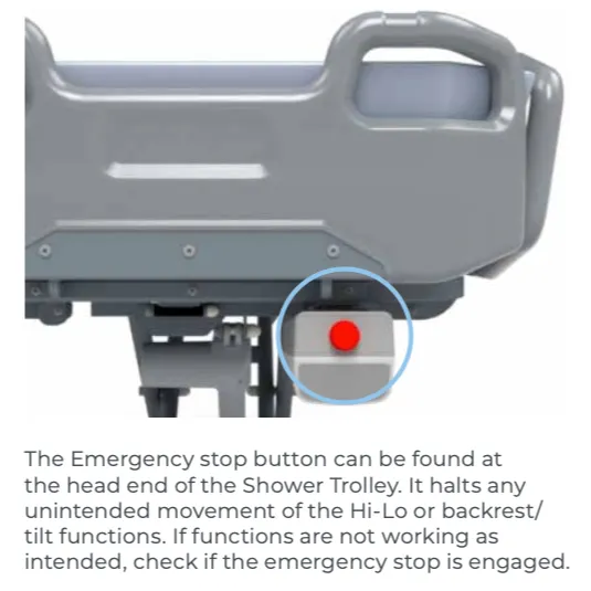 Aspire Electric Shower Trolley - BTS148112 - 4MOBILITY WA