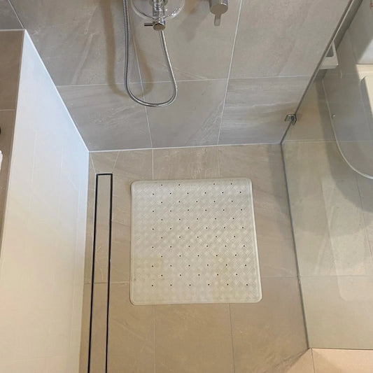 Barelli Non-Slip White Rubber Bath Mat - BM02 - 4MOBILITY WA