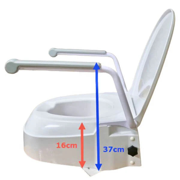 Homecraft Raised Toilet Seat with Armrests