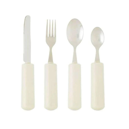 Homecraft adaptive cutlery for disabilities set with easy-grip handles for better dining control
