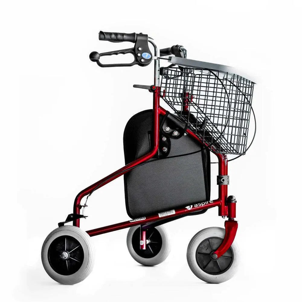 Aspire Tri Wheel Walker - Red - WAF705500 - 4MOBILITY WA