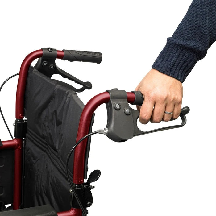 Days Escape Wheelchair Transit Attendant Propelled with Back Breaks