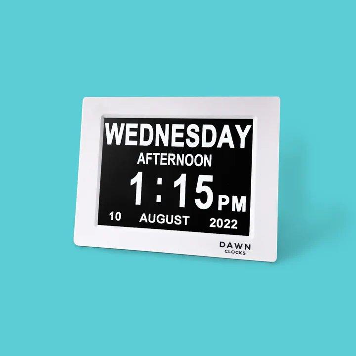 Digital Clock 8" Calendar & Reminder Clock - 4MDCDAWN - 4MOBILITY WA