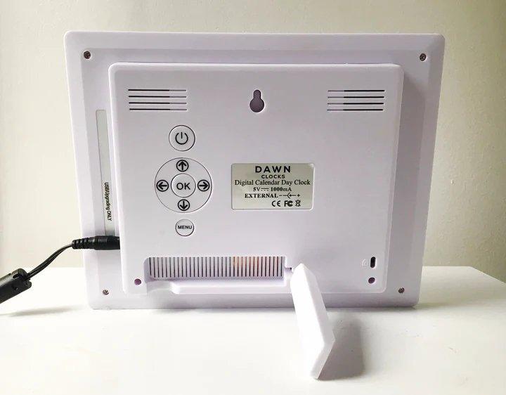 Digital Clock 8" Calendar & Reminder Clock - 4MDCDAWN - 4MOBILITY WA