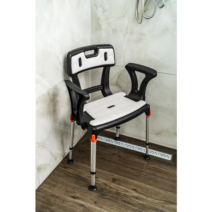 King Shower Seat with Back & Armrests