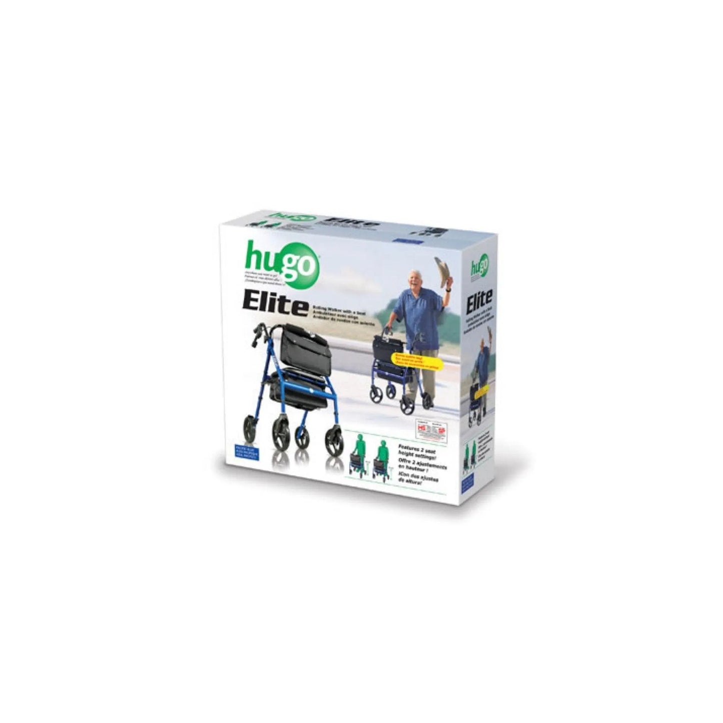 Hugo Elite Rolling Walker with Seat - HMR700961 - 4MOBILITY WA