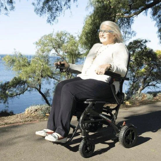 iGo Litestream Folding Carbon Fibre Electric Wheelchair - PWS654185 - 4MOBILITY WA