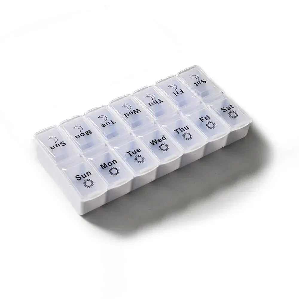 Medication Storage Box Weekly Pill Organiser Case 14 Days - 4M-MBOX-14 - 4MOBILITY WA