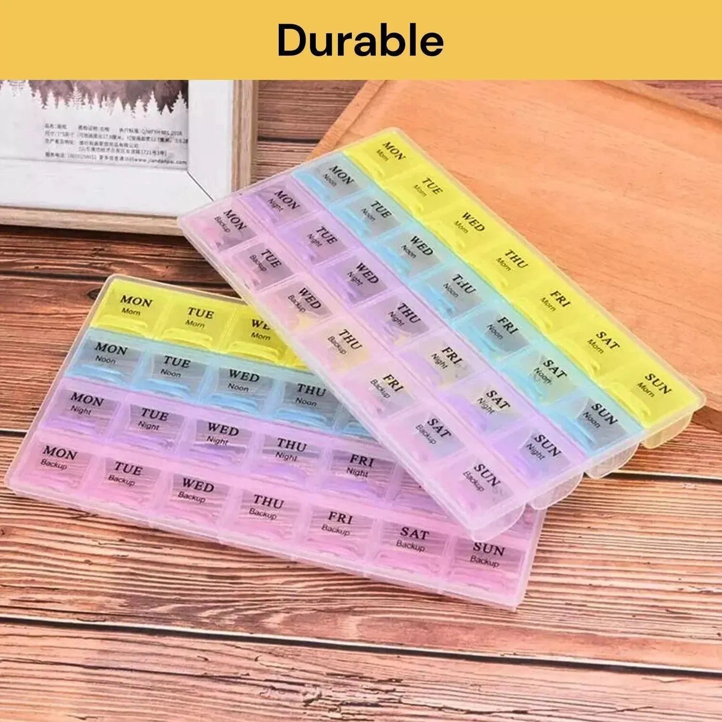 Medication Storage Box Weekly Pill Organiser Case 28 Days - 4M-MBOX-28 - 4MOBILITY WA