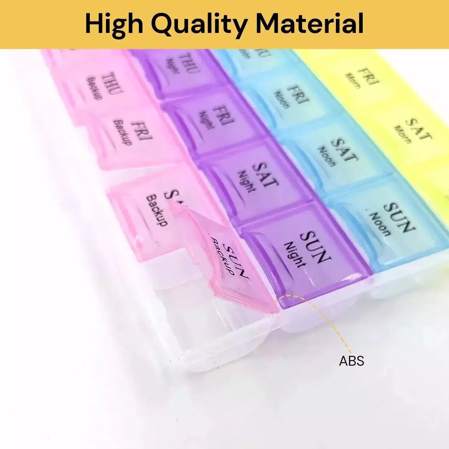 Medication Storage Box Weekly Pill Organiser Case 28 Days - 4M-MBOX-28 - 4MOBILITY WA