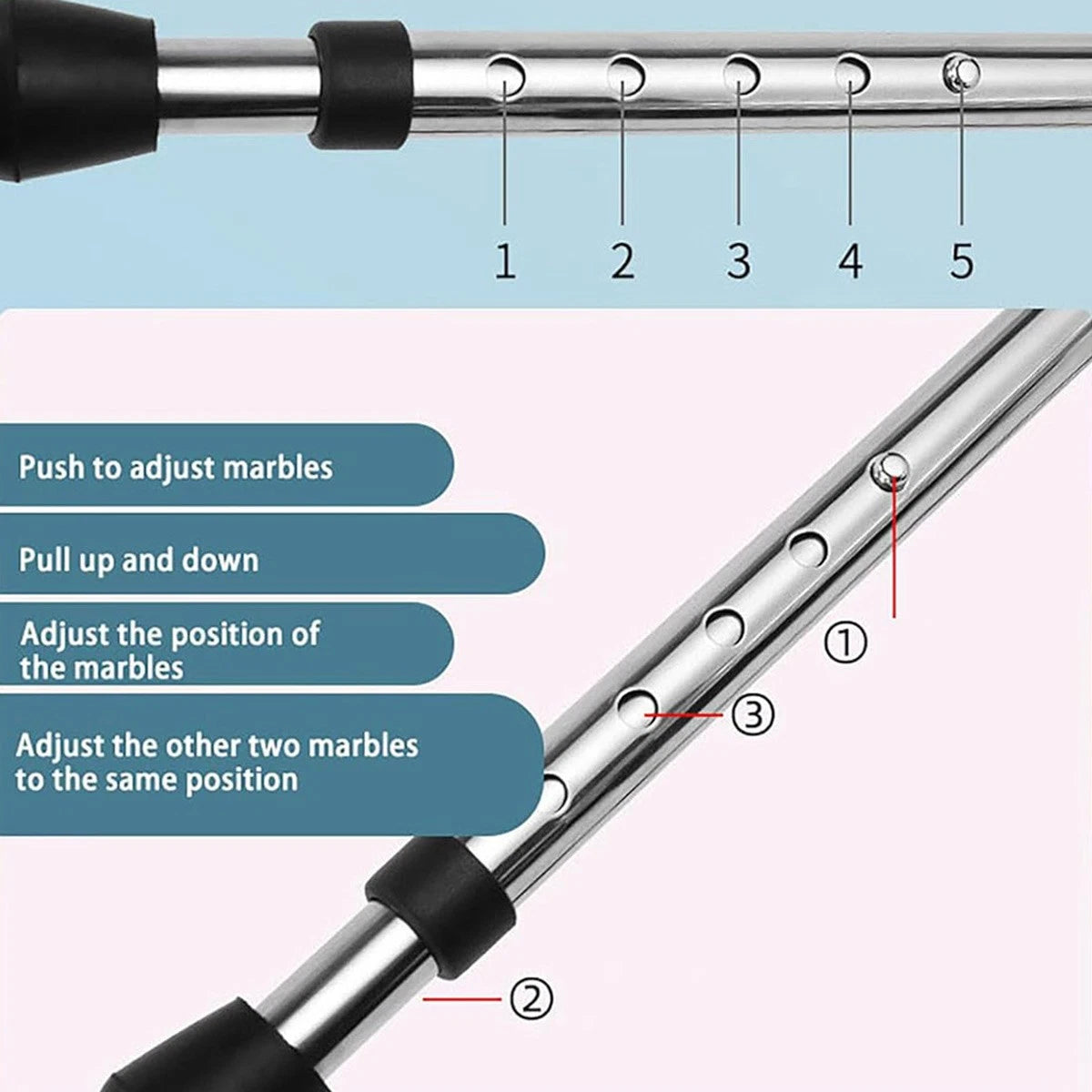 Folding Walking Hand Cane with Seat and Three Legs