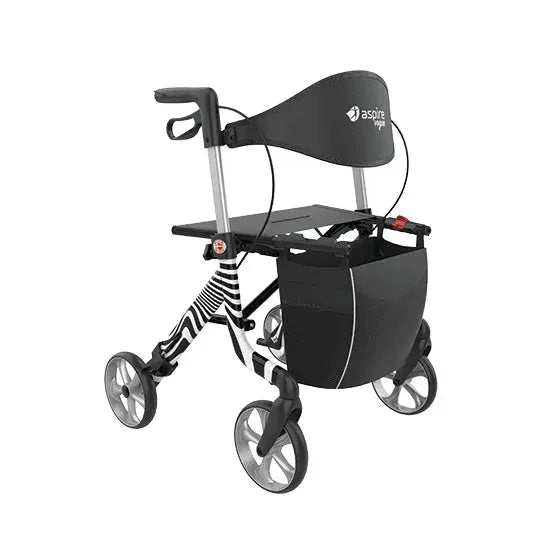 Aspire Vogue Lightweight 2 Seat Walker / Rollator - WAF705310ZB - 4MOBILITY WA