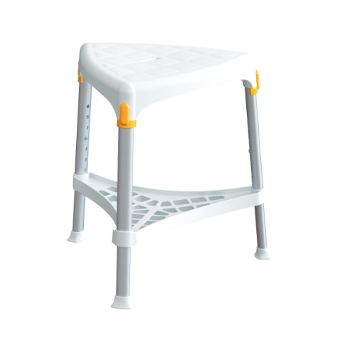 King Triangle shower Stool with Tray - Adjustable Height