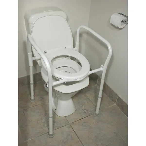 Homecraft Aluminium Folding Over Toilet Aid without Bucket and Lid - NOV-8560-A - 4MOBILITY WA