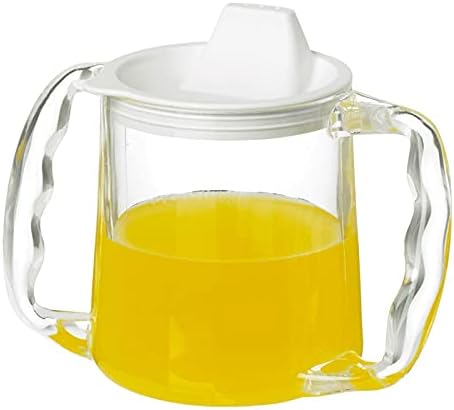 Caring Mug with Two Handles with Spout Lid - 300ml