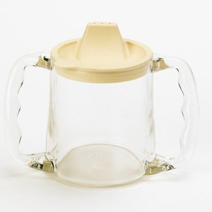 Caring Mug with Two Handles with Spout Lid - 300ml