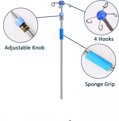 Adjustable IV Pole - 4M_IVPOLE - 4MOBILITY WA