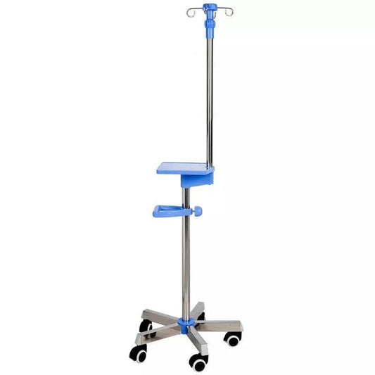4MOBILITY WA Adjustable IV Pole with Tray - Blue 4M-IVPWT-BL - 4MOBILITY WA - Mandurah