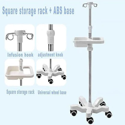4MOBILITY WA Adjustable IV Pole with Tray - White 4M-IVPWT-WH - 4MOBILITY WA - Mandurah