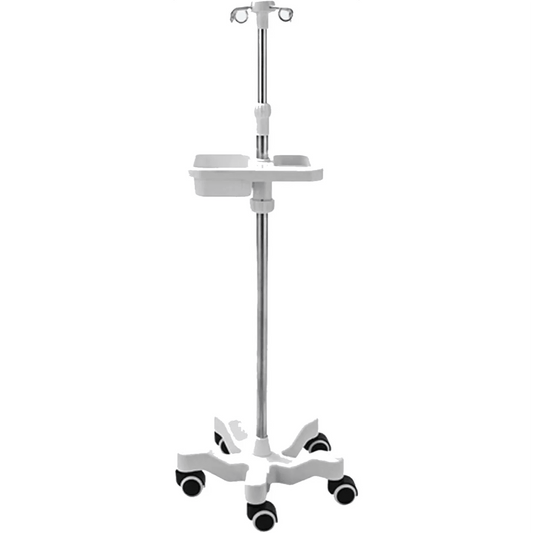 4MOBILITY WA Adjustable IV Pole with Tray - White 4M-IVPWT-WH - 4MOBILITY WA - Mandurah