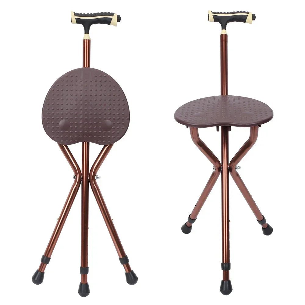 4MOBILITY WA Folding Tripod Walking Hand Stick Stool with Seat and Three Legs 4M_WSWS-RD - 4MOBILITY WA - Mandurah