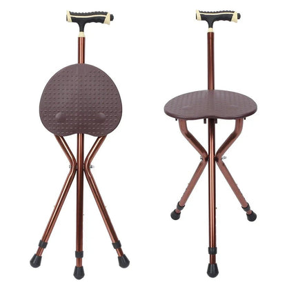 4MOBILITY WA Folding Tripod Walking Hand Stick Stool with Seat and Three Legs 4M_WSWS-RD - 4MOBILITY WA - Mandurah