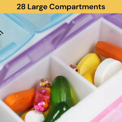 4Mobility WA Medication Storage Box Weekly Pill Organiser Case 28 Days 4M-MBOX-28 - 4MOBILITY WA - Mandurah