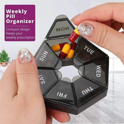 4MOBILITY WA Medication Storage Box Weekly Pill Organiser Case 7 Days 4M-MBOXRD-7 - 4MOBILITY WA - Mandurah