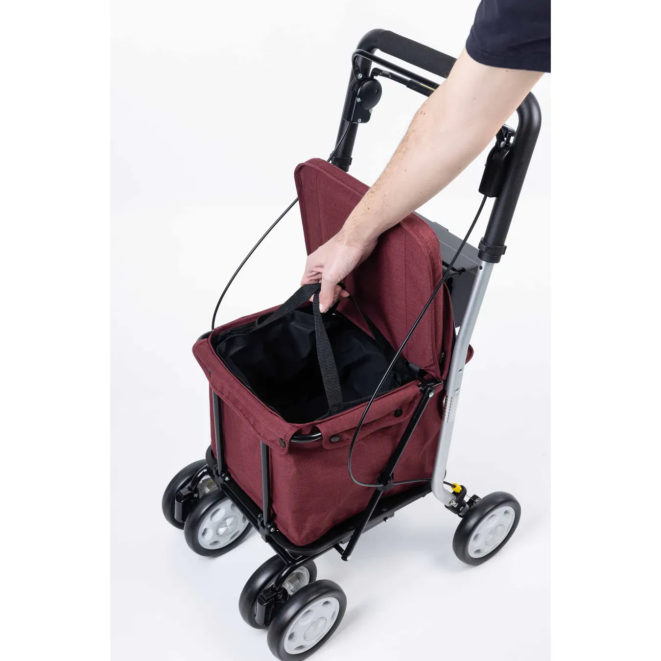 Carlett Comfort Move - Shopping Trolley Walker with Seat - HMRLETT800M-S2 - 4MOBILITY WA