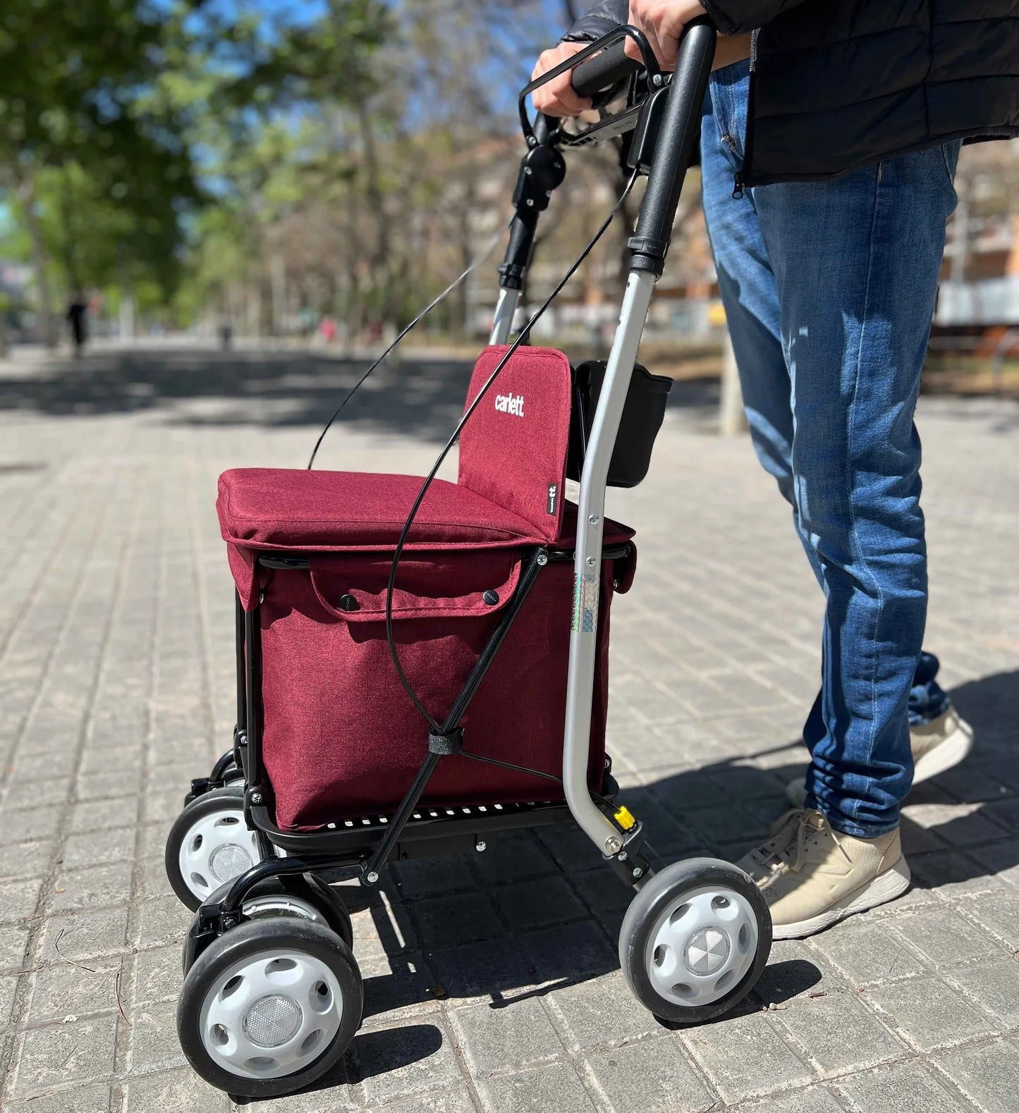 Carlett Comfort Move - Shopping Trolley Walker with Seat - HMRLETT800M-S2 - 4MOBILITY WA