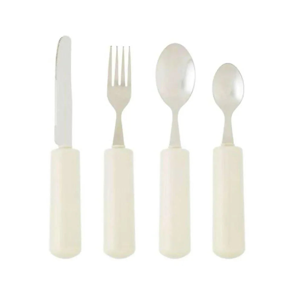Homecraft adaptive cutlery for disabilities set with easy-grip handles for better dining control