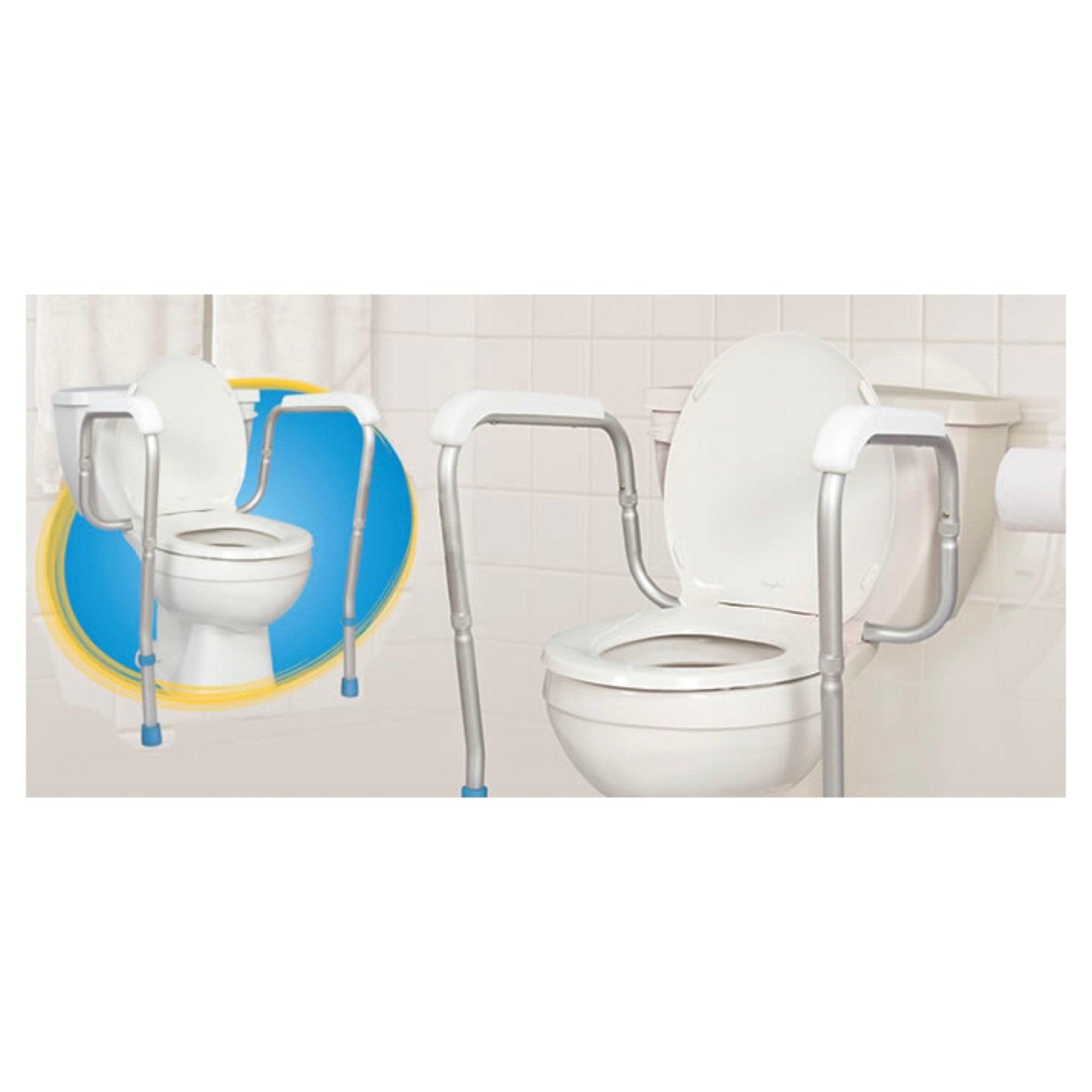 Adjustable Toilet Safety Rails - HMR770665 - 4MOBILITY WA