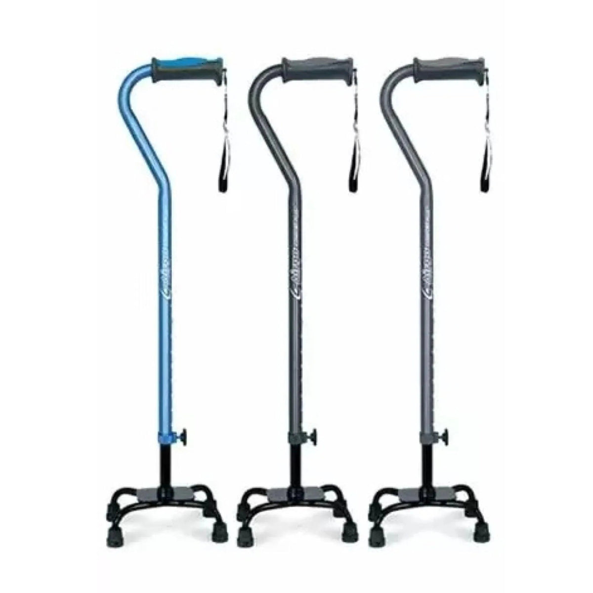 AIRGO Comfort Plus Adjustable Quad Cane Wide Base HMR770854 - 4MOBILITY WA - Mandurah