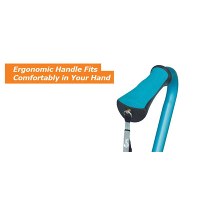 AIRGO Comfort Plus Aluminium Cane - Offset Handle HMR730444 - 4MOBILITY WA - Mandurah