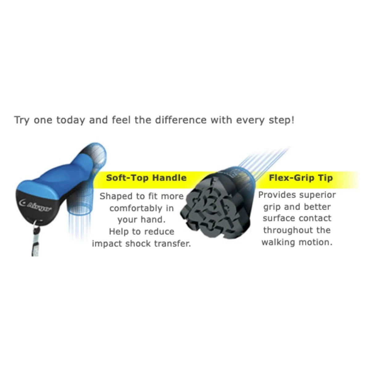 AIRGO Comfort Plus Folding Cane HMR730491 - 4MOBILITY WA - Mandurah