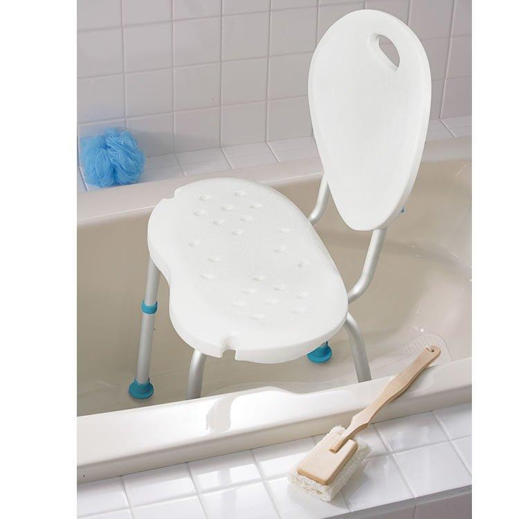 Aquasense Adjustable Bath Seat with Back - HMR770537 - 4MOBILITY WA