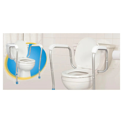 AQUASENSE Adjustable Toilet Safety Rails HMR770665 - 4MOBILITY WA - Mandurah