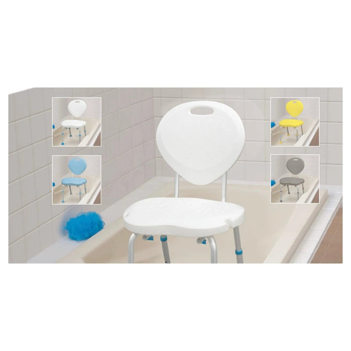 AQUASENSE Aquasense Adjustable Bath Seat with Back HMR770537 - 4MOBILITY WA - Mandurah