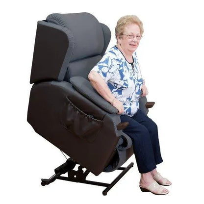 Aspire Air Lift Chair for sale featuring a plush design and easy-to-use lift mechanism for comfort and support