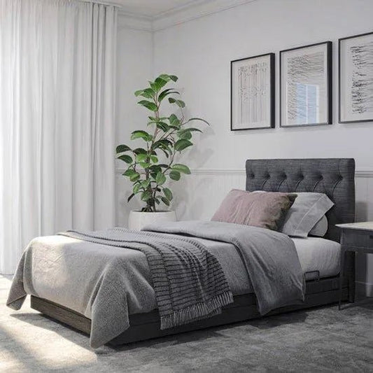 Aspire Aspire ComfiMotion Activ Care Bed - Portobello Grey BEB046740V2 - 4MOBILITY WA - Mandurah