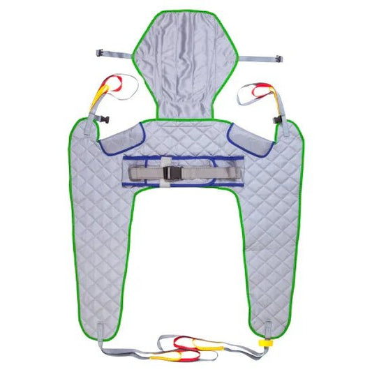 Aspire Aspire Deluxe Hygiene Access Sling with Head Support - Polyester LSS390780 - 4MOBILITY WA - Mandurah