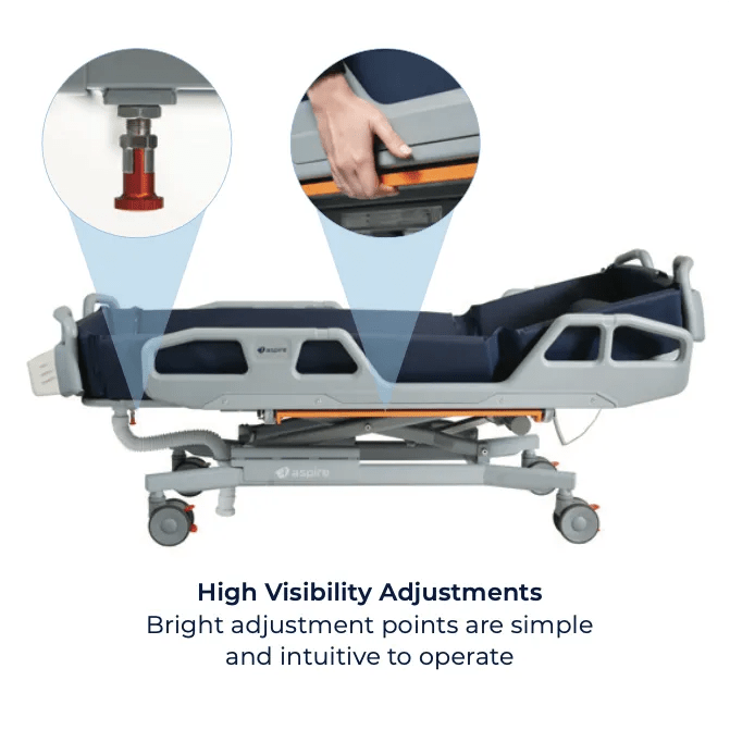 Aspire Aspire Electric Shower Trolley BTS148112 - 4MOBILITY WA - Mandurah