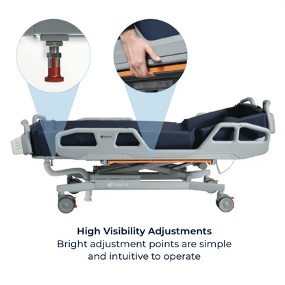 Aspire Aspire Electric Shower Trolley BTS148112 - 4MOBILITY WA - Mandurah