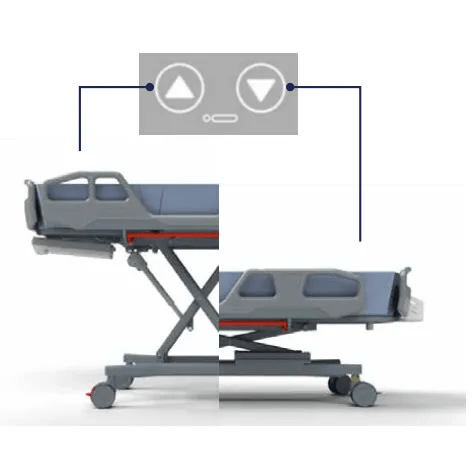 Aspire Aspire Electric Shower Trolley BTS148112 - 4MOBILITY WA - Mandurah