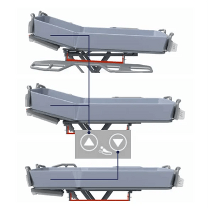 Aspire Aspire Electric Shower Trolley BTS148112 - 4MOBILITY WA - Mandurah