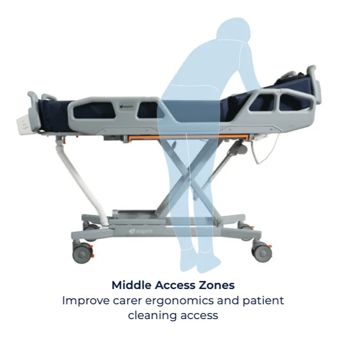 Aspire Aspire Electric Shower Trolley BTS148112 - 4MOBILITY WA - Mandurah