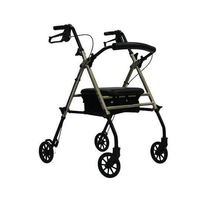 Aspire Flex Adjustable Seat Walker Champagne - 6" Wheels